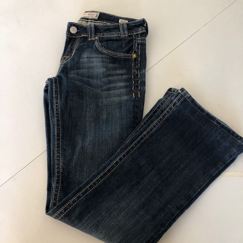 MEK Denim New York Boot Cut Jeans Size 27/34